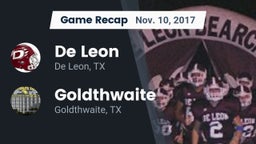 Recap: De Leon  vs. Goldthwaite  2017