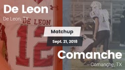 Matchup: De Leon  vs. Comanche  2018