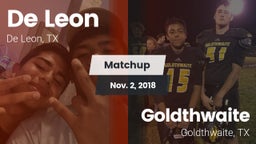 Matchup: De Leon  vs. Goldthwaite  2018