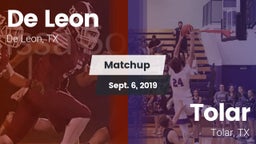 Matchup: De Leon  vs. Tolar  2019