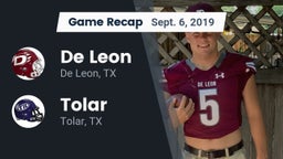 Recap: De Leon  vs. Tolar  2019