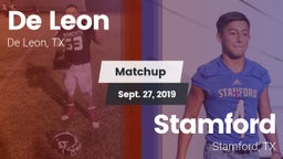 Matchup: De Leon  vs. Stamford  2019