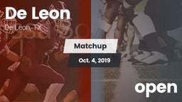 Matchup: De Leon  vs. open 2019