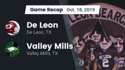 Recap: De Leon  vs. Valley Mills  2019