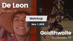 Matchup: De Leon  vs. Goldthwaite  2019