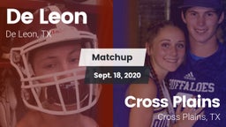 Matchup: De Leon  vs. Cross Plains  2020