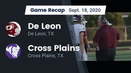 Recap: De Leon  vs. Cross Plains  2020