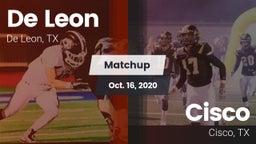 Matchup: De Leon  vs. Cisco  2020