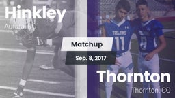 Matchup: Hinkley  vs. Thornton  2017