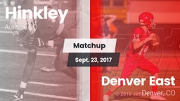Matchup: Hinkley  vs. Denver East  2017