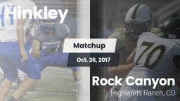 Matchup: Hinkley  vs. Rock Canyon  2017