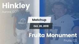 Matchup: Hinkley  vs. Fruita Monument  2018
