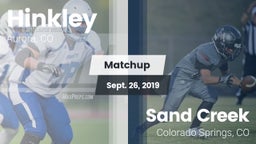 Matchup: Hinkley  vs. Sand Creek  2019