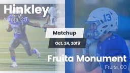 Matchup: Hinkley  vs. Fruita Monument  2019