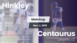 Matchup: Hinkley  vs. Centaurus  2019