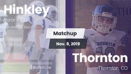 Matchup: Hinkley  vs. Thornton  2019