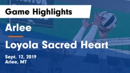 Arlee  vs Loyola Sacred Heart  Game Highlights - Sept. 12, 2019