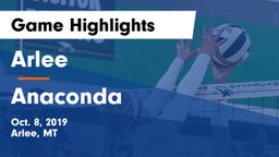 Arlee  vs Anaconda  Game Highlights - Oct. 8, 2019