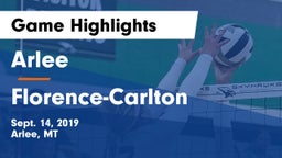 Arlee  vs Florence-Carlton  Game Highlights - Sept. 14, 2019