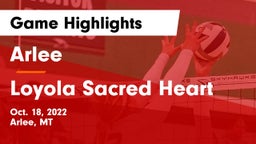 Arlee  vs Loyola Sacred Heart  Game Highlights - Oct. 18, 2022
