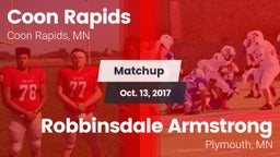 Matchup: Coon Rapids High vs. Robbinsdale Armstrong  2017