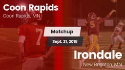 Matchup: Coon Rapids High vs. Irondale  2018