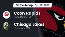 Recap: Coon Rapids  vs. Chisago Lakes  2018