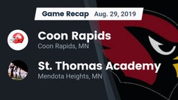 Recap: Coon Rapids  vs. St. Thomas Academy   2019