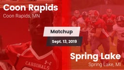Matchup: Coon Rapids High vs. Spring Lake  2019