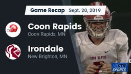 Recap: Coon Rapids  vs. Irondale  2019