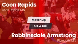 Matchup: Coon Rapids High vs. Robbinsdale Armstrong  2019