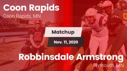 Matchup: Coon Rapids High vs. Robbinsdale Armstrong  2020