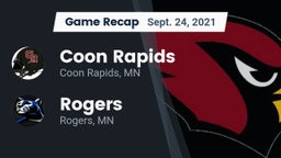 Recap: Coon Rapids  vs. Rogers  2021