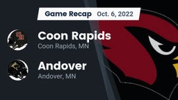 Recap: Coon Rapids  vs. Andover  2022