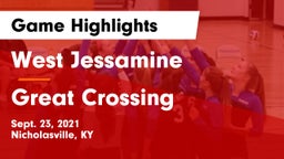 West Jessamine  vs Great Crossing  Game Highlights - Sept. 23, 2021