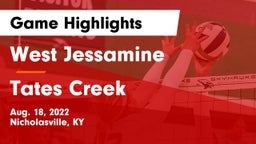 West Jessamine  vs Tates Creek  Game Highlights - Aug. 18, 2022