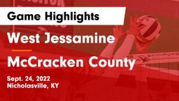 West Jessamine  vs McCracken County  Game Highlights - Sept. 24, 2022