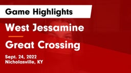 West Jessamine  vs Great Crossing  Game Highlights - Sept. 24, 2022