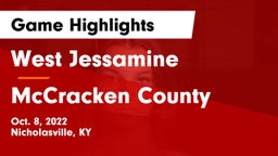 West Jessamine  vs McCracken County  Game Highlights - Oct. 8, 2022