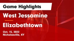 West Jessamine  vs Elizabethtown  Game Highlights - Oct. 15, 2022