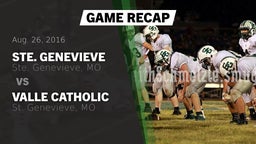 Recap: Ste. Genevieve  vs. Valle Catholic  2016