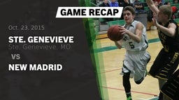 Recap: Ste. Genevieve  vs. New Madrid 2015