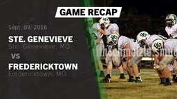 Recap: Ste. Genevieve  vs. Fredericktown  2016