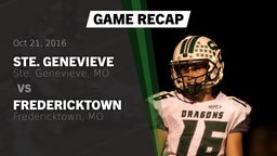 Recap: Ste. Genevieve  vs. Fredericktown  2016