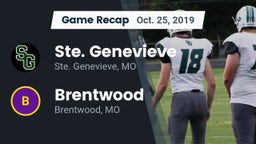 Recap: Ste. Genevieve  vs. Brentwood  2019