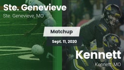 Matchup: Ste. Genevieve High vs. Kennett  2020