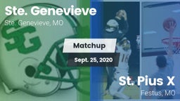 Matchup: Ste. Genevieve High vs. St. Pius X  2020