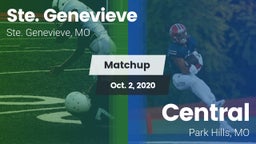 Matchup: Ste. Genevieve High vs. Central  2020