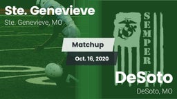 Matchup: Ste. Genevieve High vs. DeSoto  2020