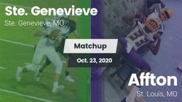 Matchup: Ste. Genevieve High vs. Affton  2020